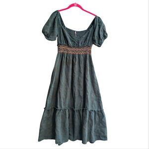 Free People Ellie Cotton Gauze Midi Dress